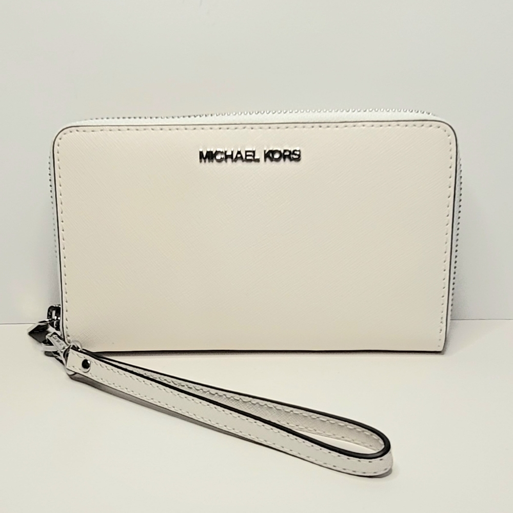 Michael Kors White Wristlet Wallet